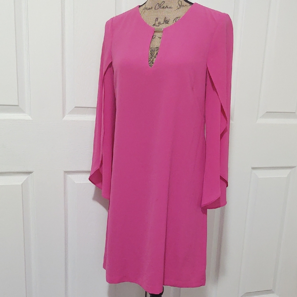 KENSIE Women Pink Long Sleeve Dress | Size 4